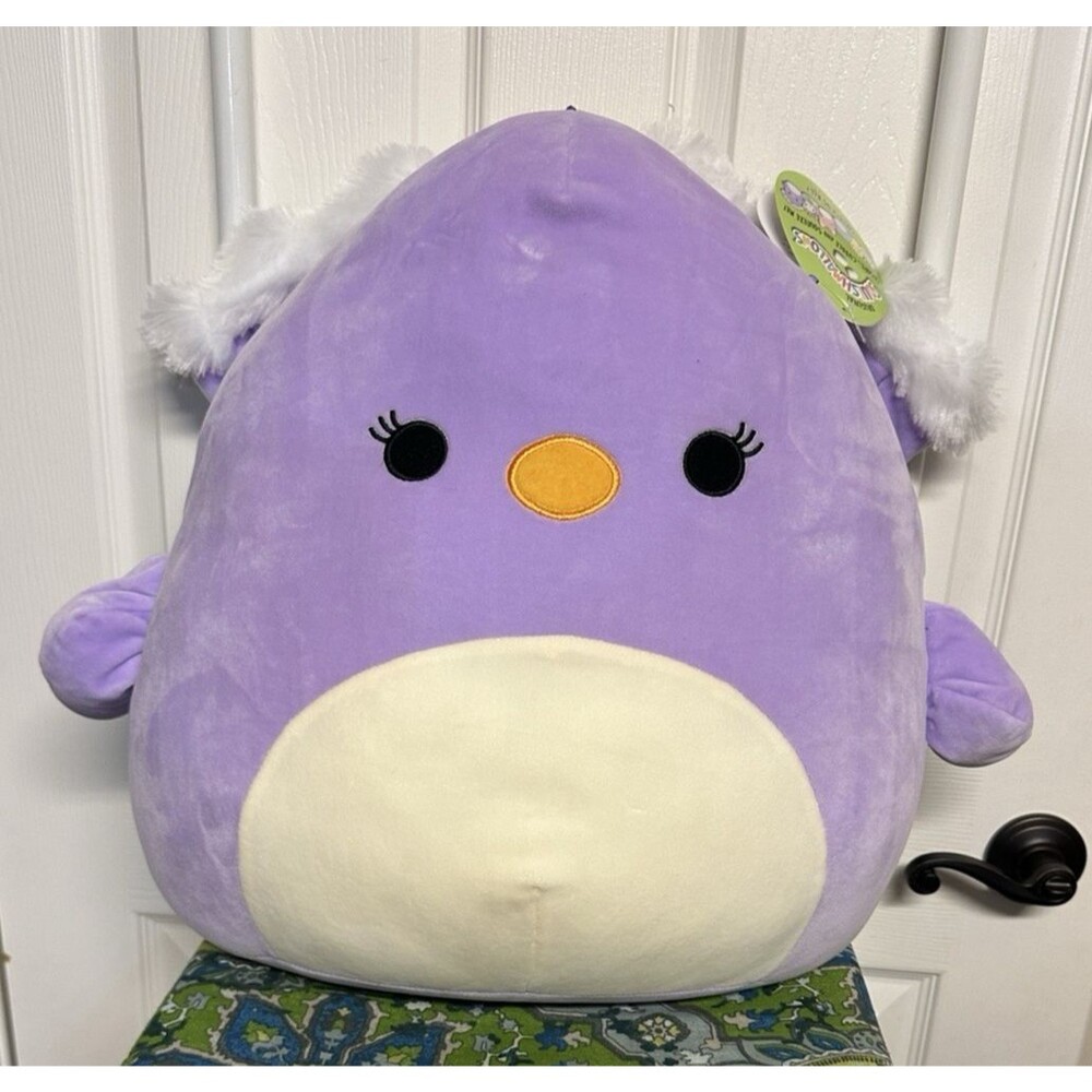 2021 Squishmallows Elina 16" Purple Peacock Plush Kelly Toys